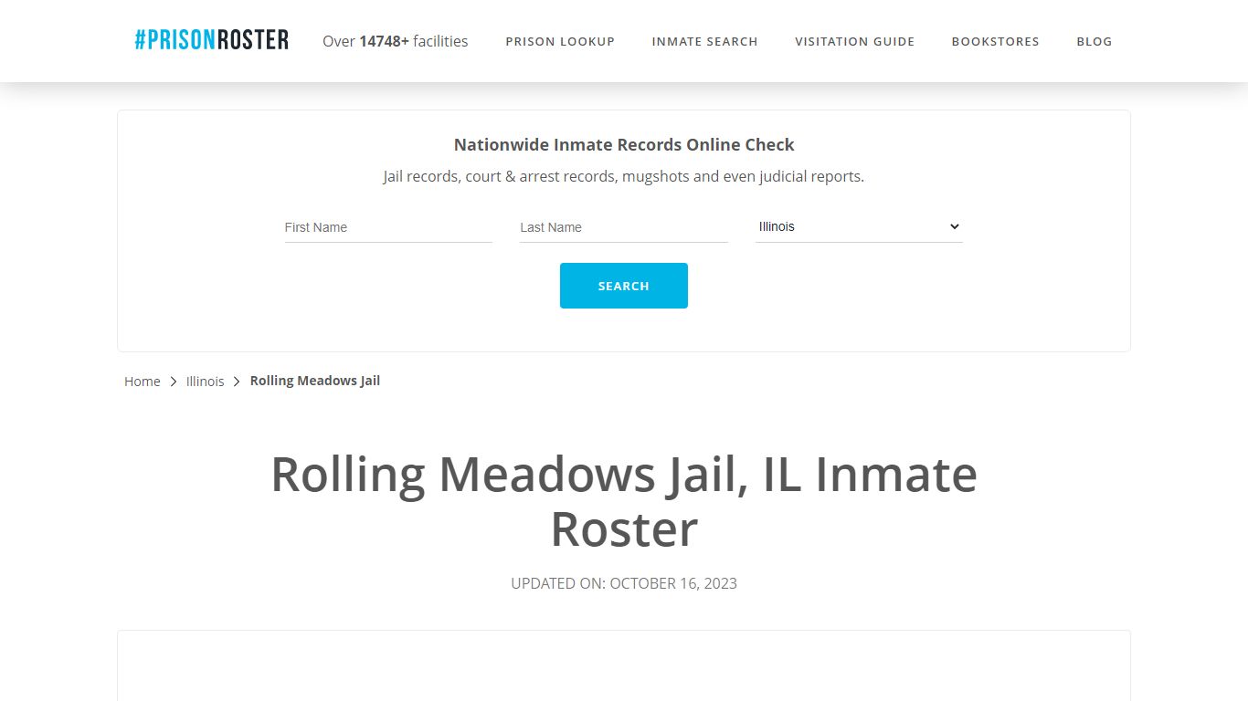 Rolling Meadows Jail, IL Inmate Roster - Prisonroster